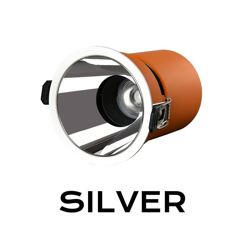 

Высококачественный светодиодный светильник с регулируемой яркостью, потолочный точечный светильник COB, 7 Вт, 9 Вт, 12 Вт, встраиваемый в потолок, внутреннее освещение, переменный ток 85–265 В 7W&Cold White 6000K серебряный