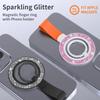 Universal Double-sided Magnetic Holder for Magsafe Mobile Phone Stand in Car Grip Finger Ring Bracket with Hand Strap for iPhone