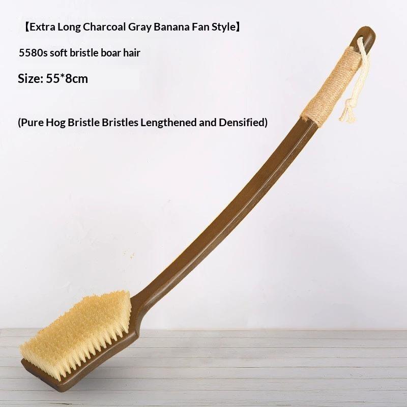 55Cm/45Cm Back Scrubber For Shower With Curved Long Handle Wet Dry Brushing Body Brush Back Scrubber Bath Tool For Men Women