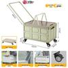 Portable Folding Utility Cart with Telescopic Handle