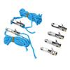 Rope Adjuster Easy Control Quick Adjustment Secure Fixation Cord Tensioner with Rope and Box for Camping Boating