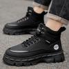 High-top Martin boots men's shoes autumn new outdoor tooling shoes men's trend versatile platform casual short boots trendy shoes