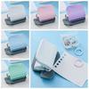 Paper Cutter 6-hole Paper Punch Manual Binding DIY Hole Punch 5 Color Loose-leaf Punch  Teacher