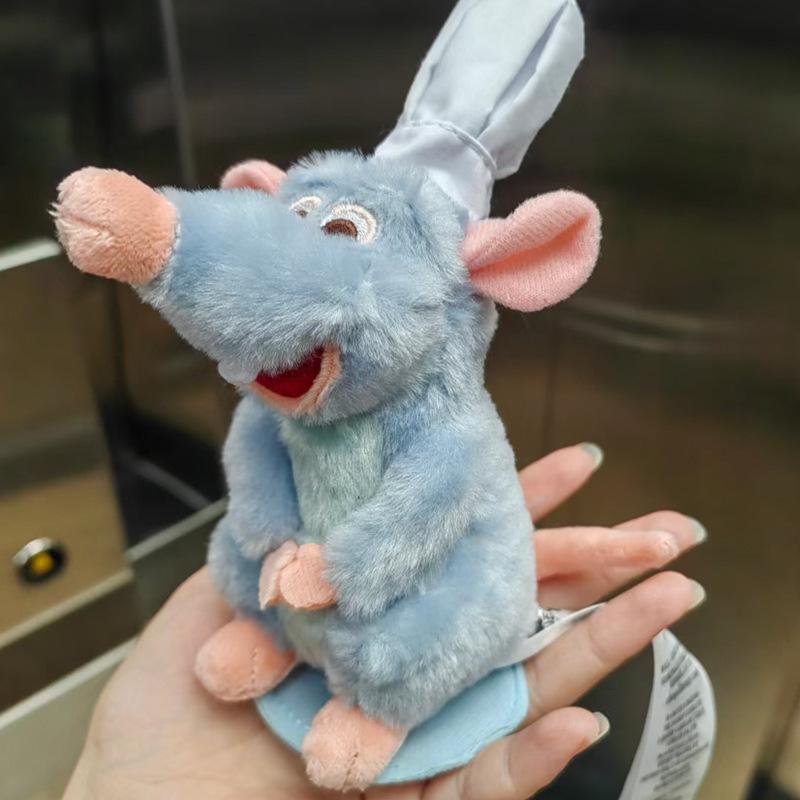 Cooking Mouse King Plush Mouse - 7Inch Soft Polyester Blend 3D Cartoon Design, Cute Chef Hat & Accents, Party Decor, Home & Office Accessory