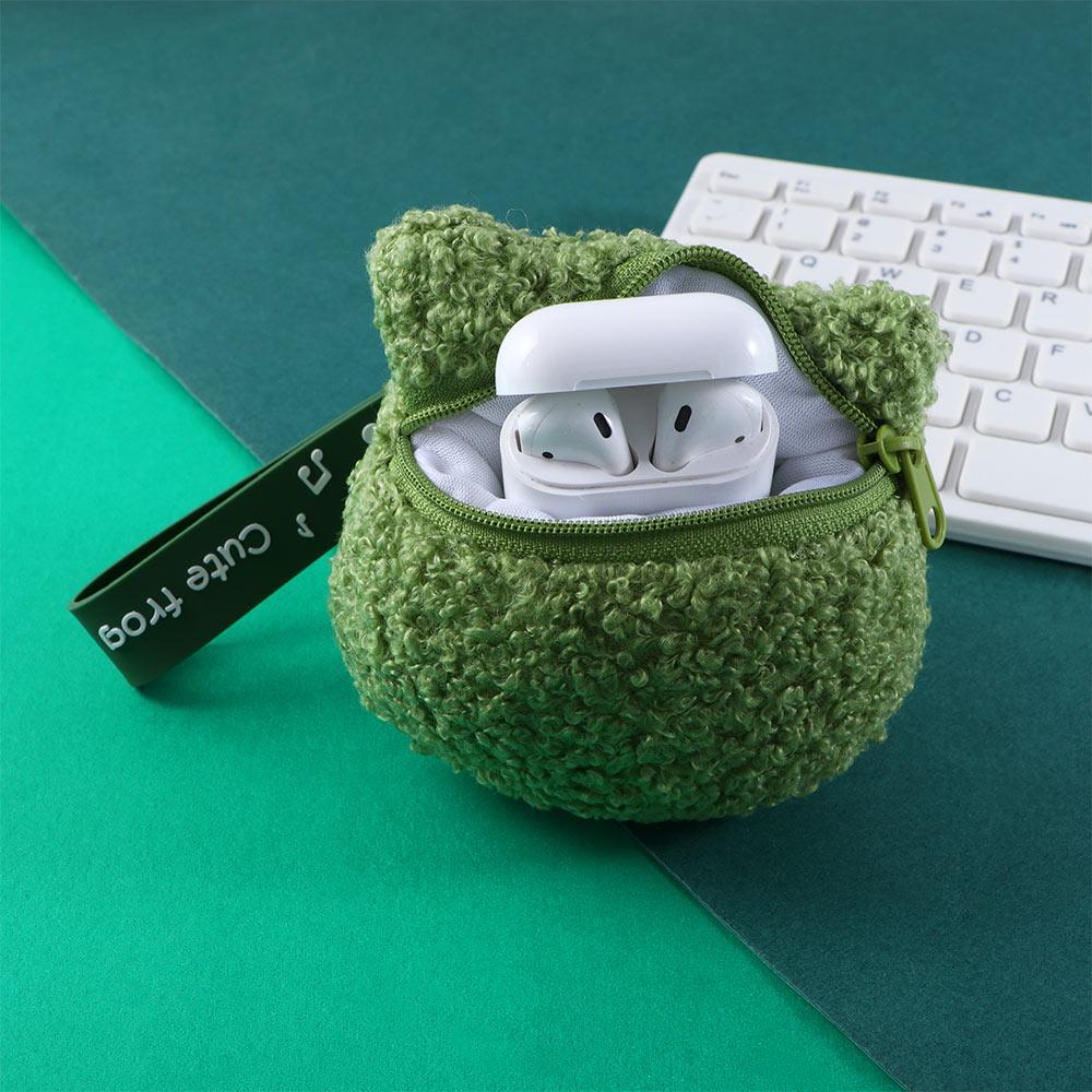 Storage bag Key Charm Couple Gift Zipper Coin Purses Mini Wallet Frog Plush Coin Bag Keychain