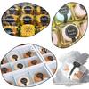 200Pcs Hand Made Long Adhesive Cake Packaging Sealing Label Baking Kraft Sticker