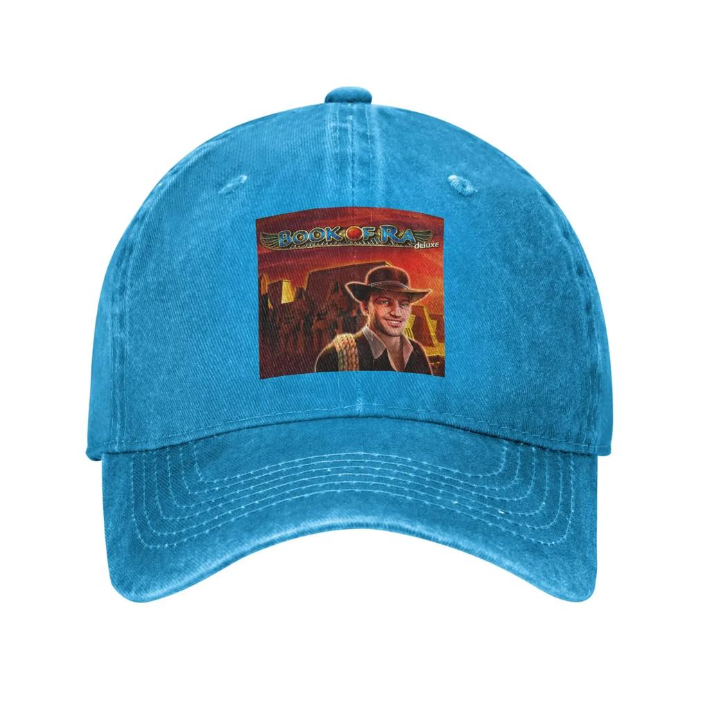 Book of Ra Denim Fabric Cap Casual Baseball Caps Adjustable Hat Summer Unisex Baseball Hats