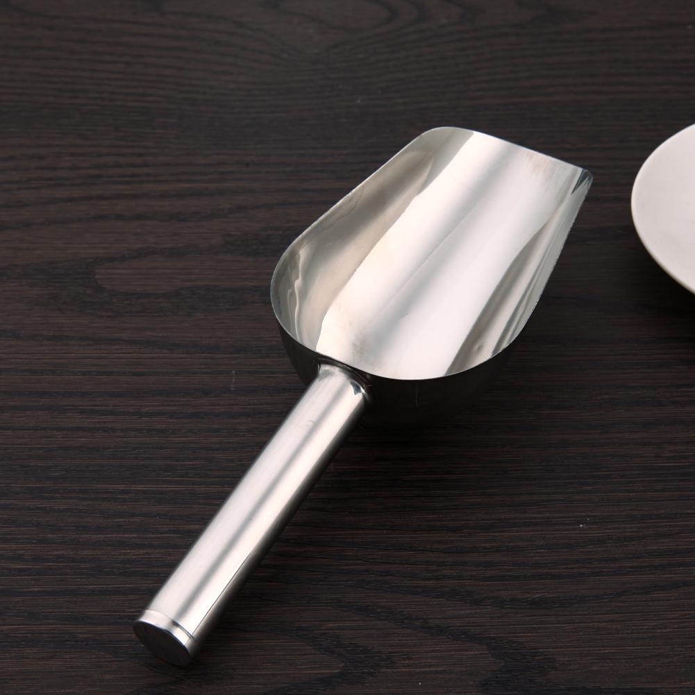 Pet Feeding Shovel Cat Food Scoop Large Capacity Thickening Dog Food Scoop Spoon Stainless Steel Shovel Pet Feeder