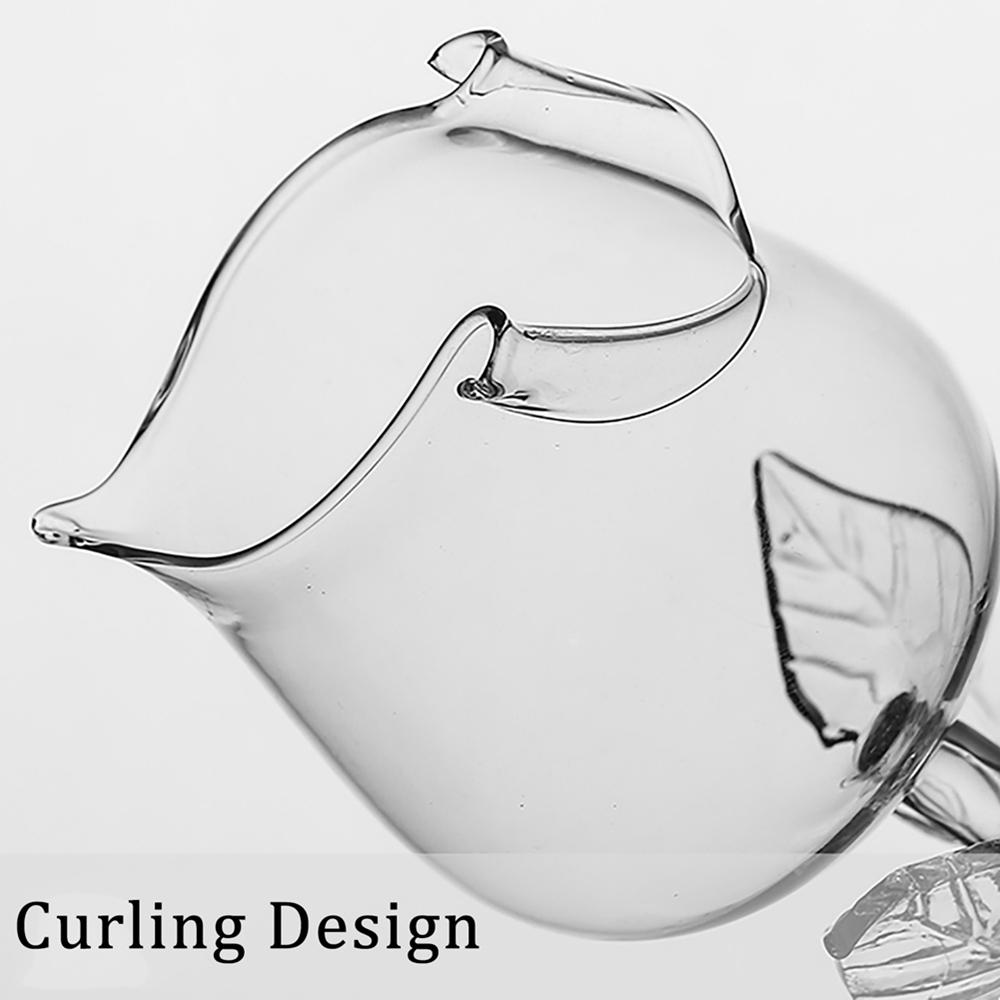 Creative Romantic Rose Wine Glasses Rose Flower Shape Wine Glass Fancy Red Wine Goblet