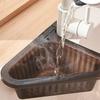 Kitchen Triangle Drain Basket Sink Retractable Rack Punch-free Vegetable Basin Sink Filter Storage Basket Kitchen Accessories
