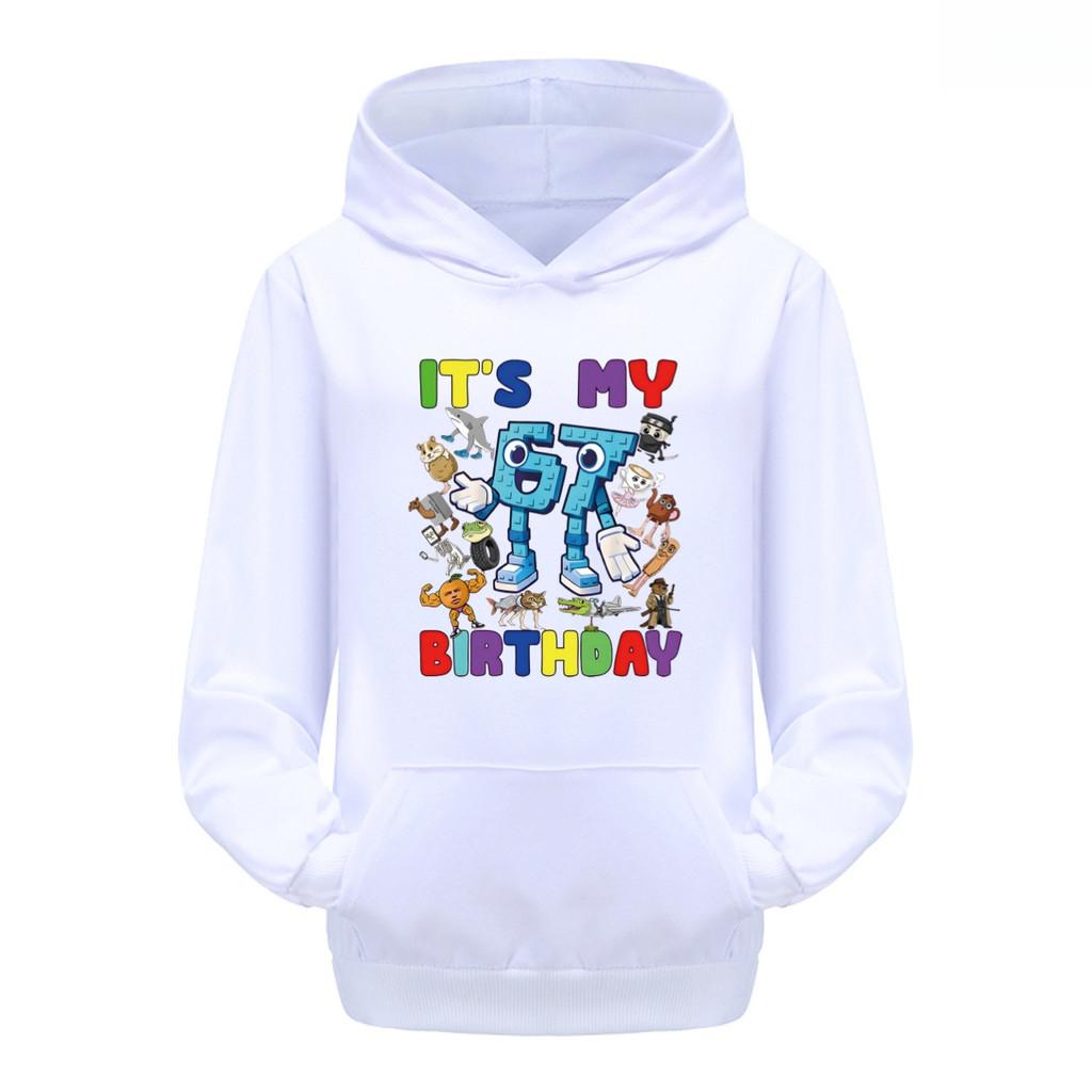 5394 Kids Boys Girls Steal a Brainrot 67 Printed Casual Long Sleeves Hoodies Top