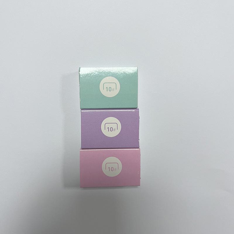 Macaron Color Keychain Stapler: Cute Cartoon Mini Stapler for Students