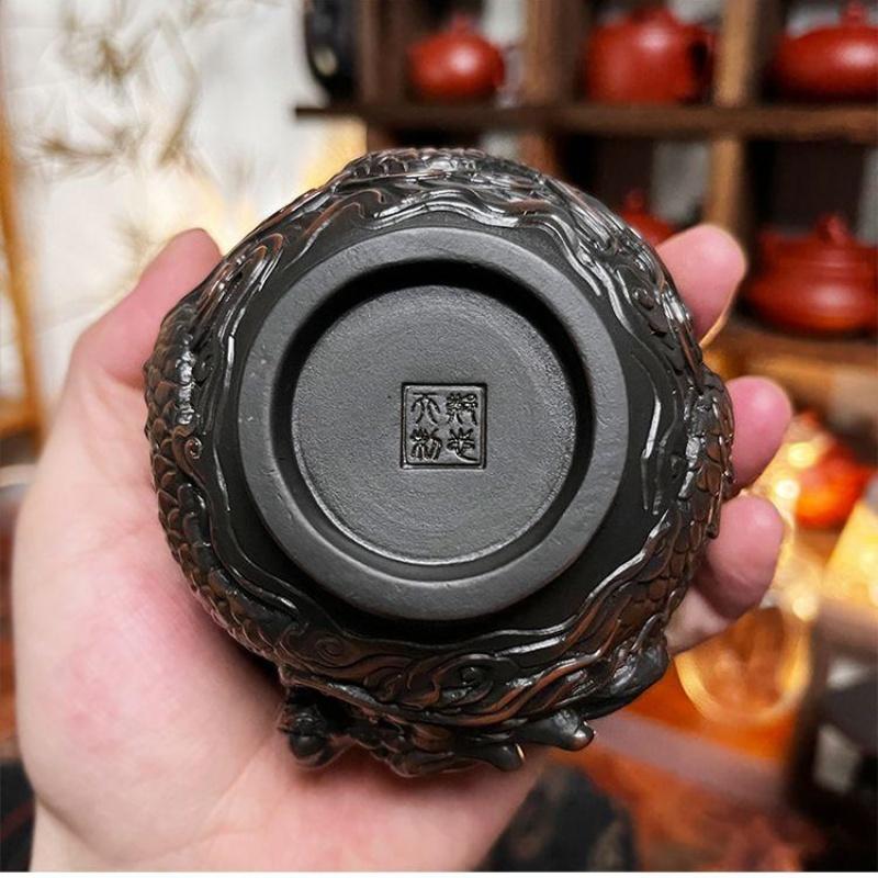 Cerámica Púrpura de Jianshui Gaiwan Cerámica Hecho a Mano Hogar Juego de Té Kung Fu Tazón de Té Taza de Té Tetera Ceremonia del Té