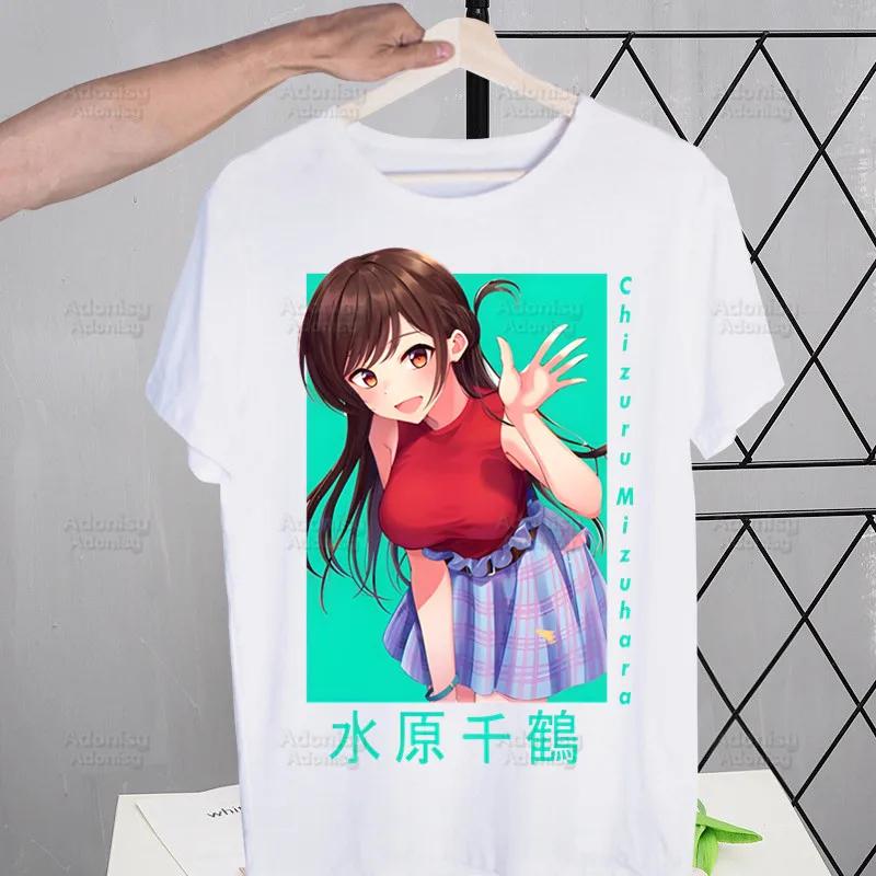 Rent A Girlfriend Chizuru Mizuhara T-shirts Funny Hip Hop Summer Women  Men Tshirts Streetwear Ulzzang Harajuku T-Shirt Shirt
