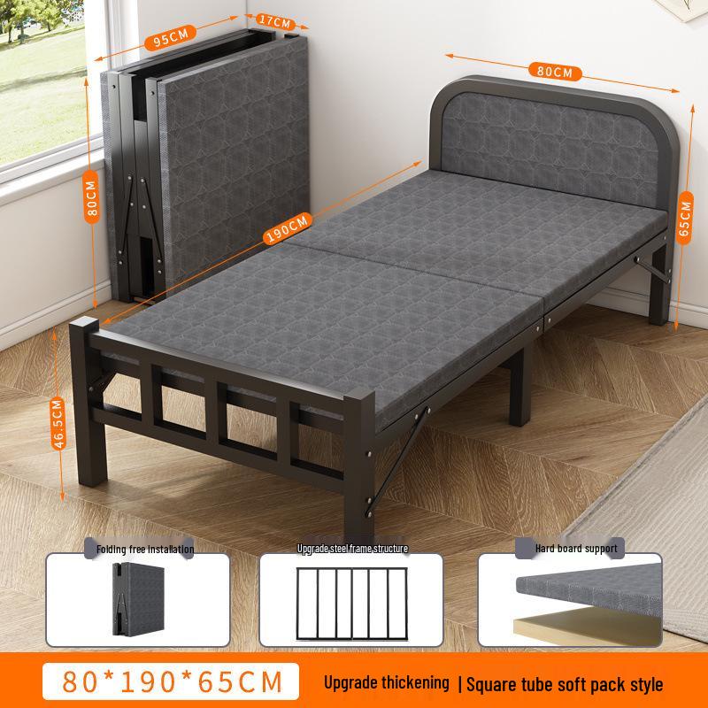 Portable Folding Recliner: Multi-Functional Single Bed for Home, Office, or Camping