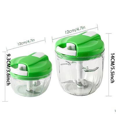 Kitchen 500ml/900ml Onion Vegetable Garlic Cutter Manual Food Processor Chopper Multi-Function Mincer for Carrots Peppers Fruits