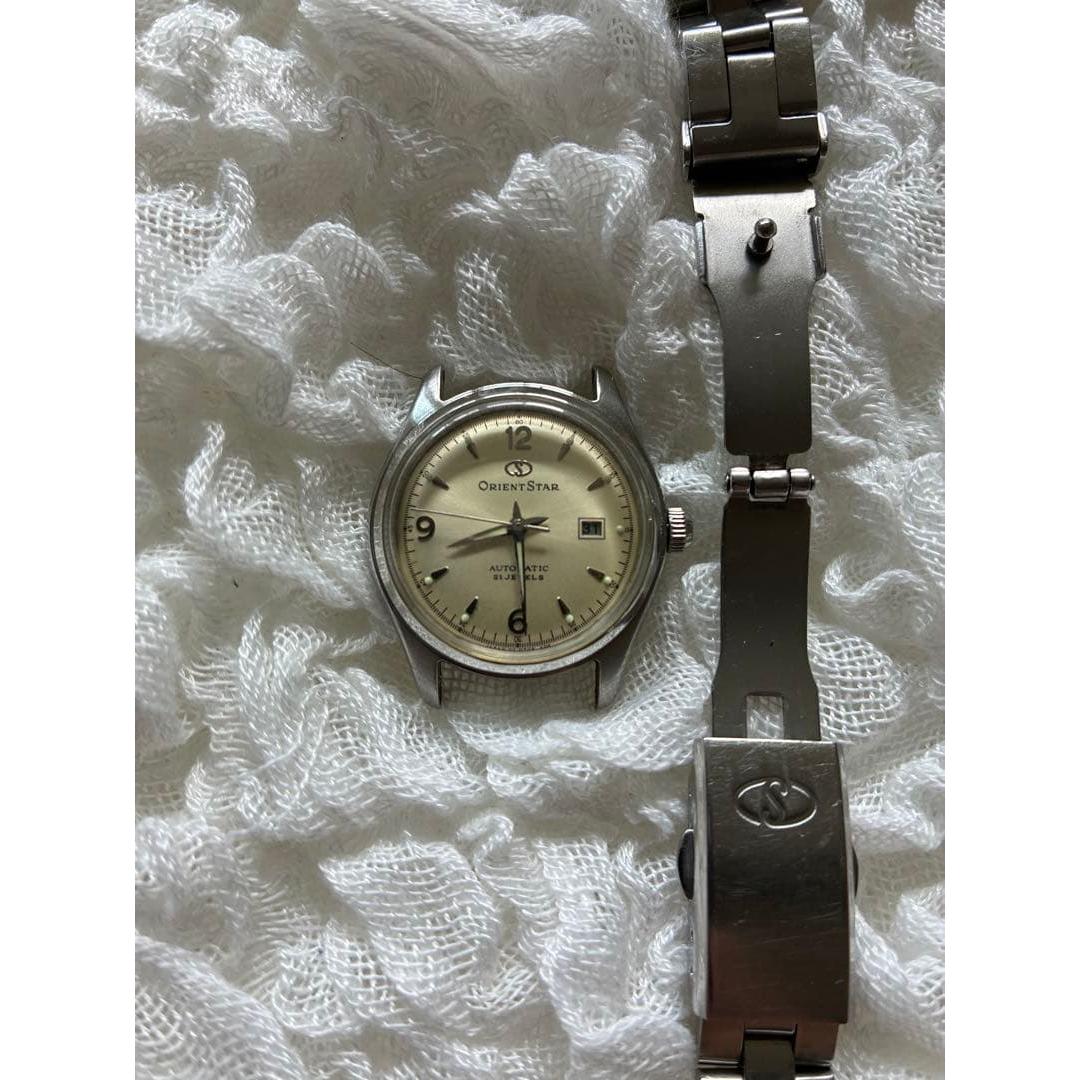 Used ORIENT STAR Automatic Watch 21 Jewels Silver