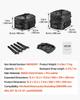 Motorcycle Tail Bag, 22-34 L Expandable Motorcycle Rear Seat Bag with Waterproof Rain Cover, Outdoor Sports Motorbike Luggage Storage Backpack Handbag