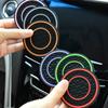 Car Water Cup Holder Pad Honeycomb Texture Embeded Non Slip Mat Universal Automotive Bottle Holder Insert Mat 2.75in