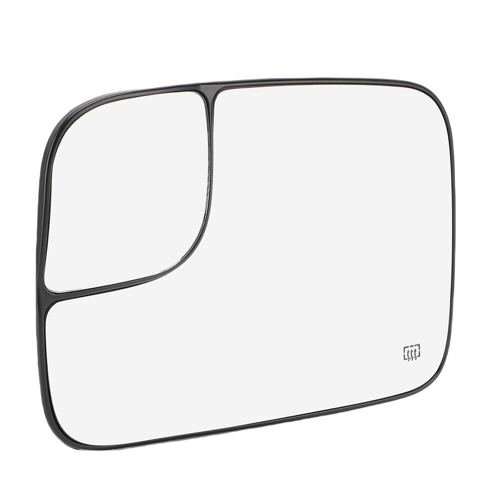 Heated Convex Mirror Glass with Blind Spot Glass Side View Mirror Glass Lens Replacement for 1500 2500 3500 2002 2008
