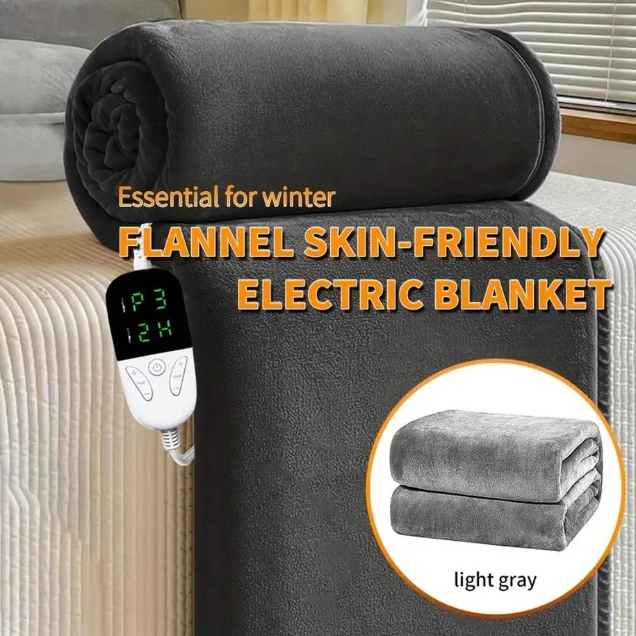 150X180Cm Heated Blanket-Electric Blanket,Soft Heated Throw Blanket With 6 Heating Levels & 4 Hours Auto-Off