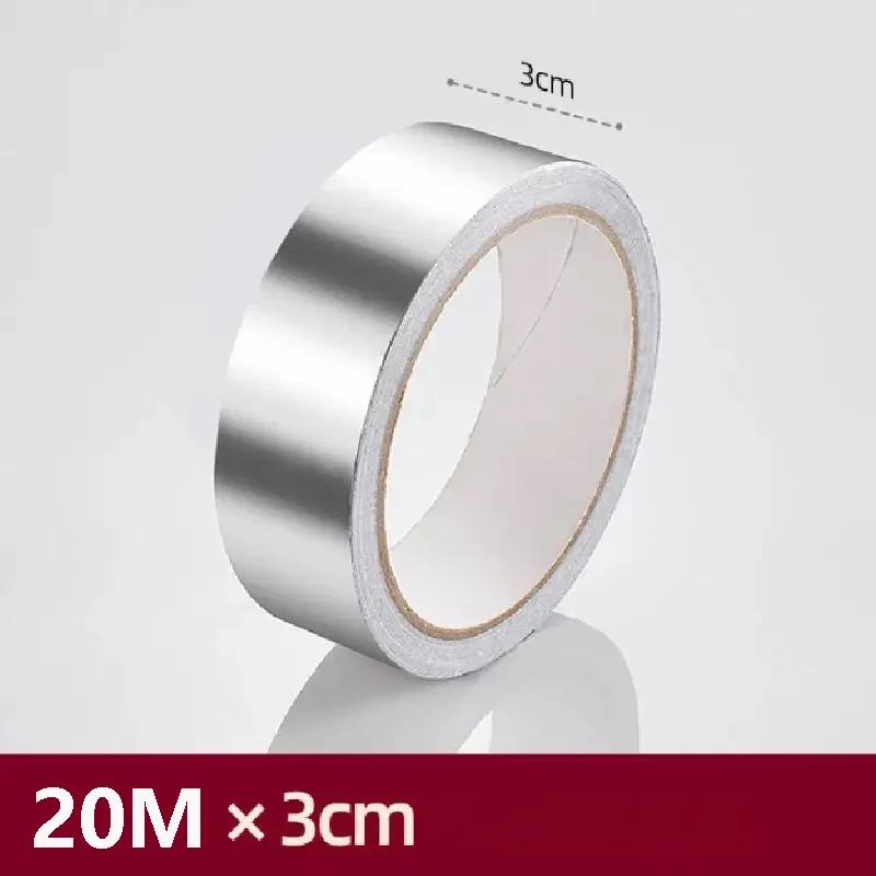 Self-Adhesive Waterproof Aluminum Foil Tape | Perfect for Kitchen, Bathroom Shower, and Bathroom Edges