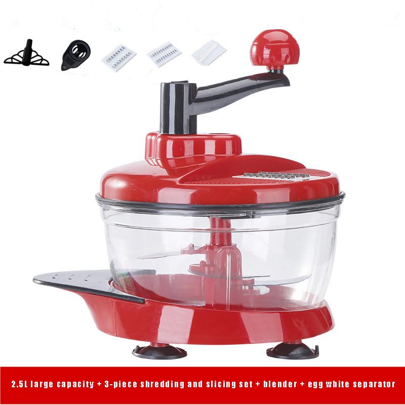 Manual Meat Grinder Dumpling Stuff Hand-Cranked Mixer Vegetable Fruit Chop Up Mincing Machine Chili Garlic Slicer Kitchen Tools