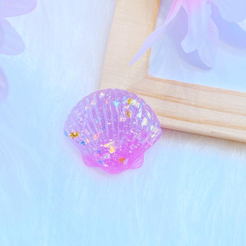10Pcs New 23*26mm Cute Beautiful Shells Flat Back Resin Cabochons Scrapbooking DIY Jewelry Craft Decoration Accessorie Q28