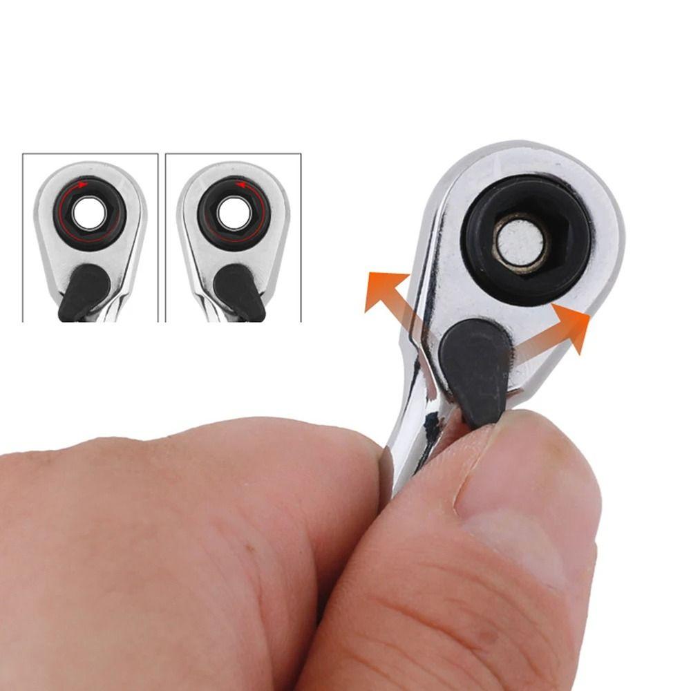 1Pcs 14 Drive Torque Spanner Mini Hand Tool Durable Ratchet Wrench  For Tightening Tasks
