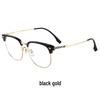 Liliwei Ultralight Semi-Titanium Retro Browline Anti-Blue Light Business Eyeglass Frame.