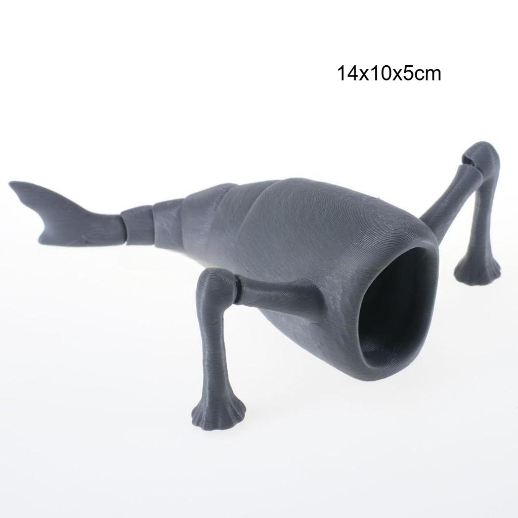 1/4pc 3D Printing Sea Eater Bloop Gran Maja Action Figure Miniature Plaything Figure Xmas Present Joint-movable Deep Sea Monster Statues