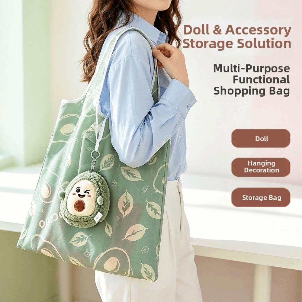 Cartoon Grocery Bag Reusable Shopping Handbag Portable Folding Shopping Bag  Shopping Use