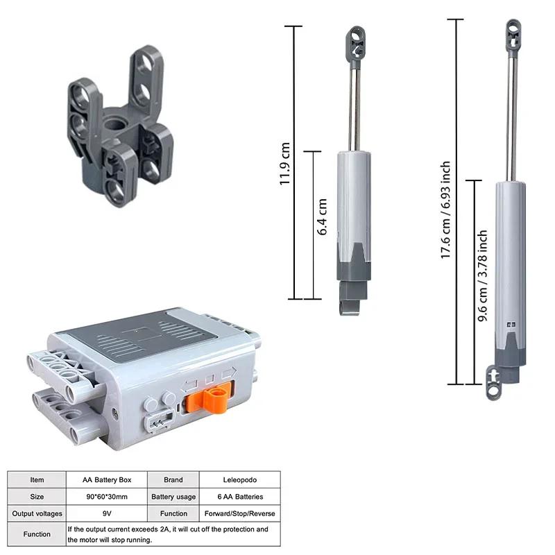 Remote 2.4G Control Receiver Component Programmable Sprayer Motor Telescopic Push Rod Music Box Power Parts Building Block Led