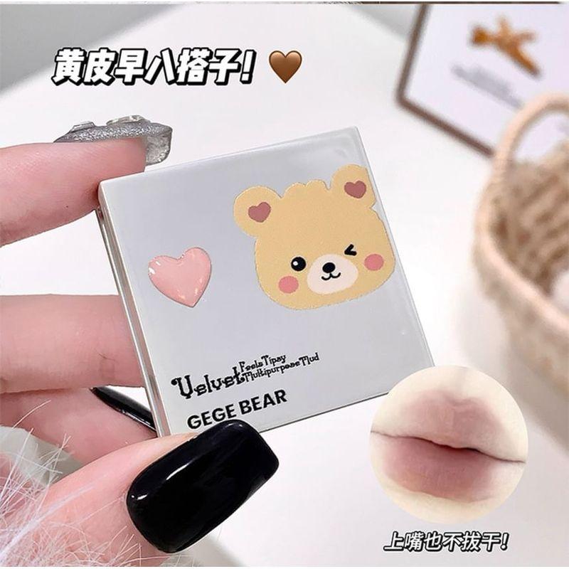 Gege Bear - Velvet Tipsy Lip & Cheek Mud - 4-6