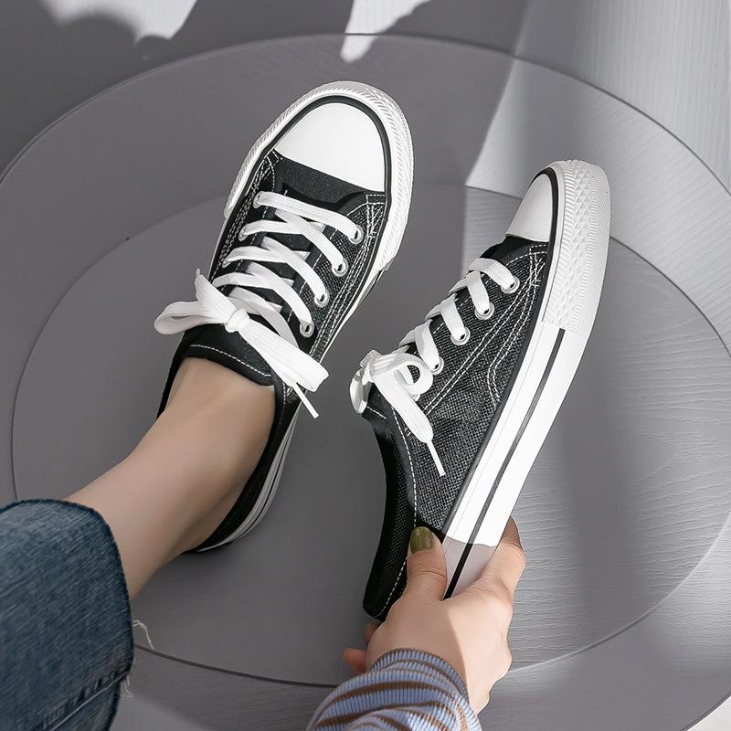 

One-pedal heelless mesh breathable mesh shoes canvas shoes women s 2021 summer new retail mixed board shoes 40