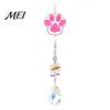 Exquisite Craftsmanship Wind Chime Crystal Cat Paw Chimes, Suncatchers for Windows Hanging, Macaron Color Prism Rainbow Maker Indoor Outdoor
