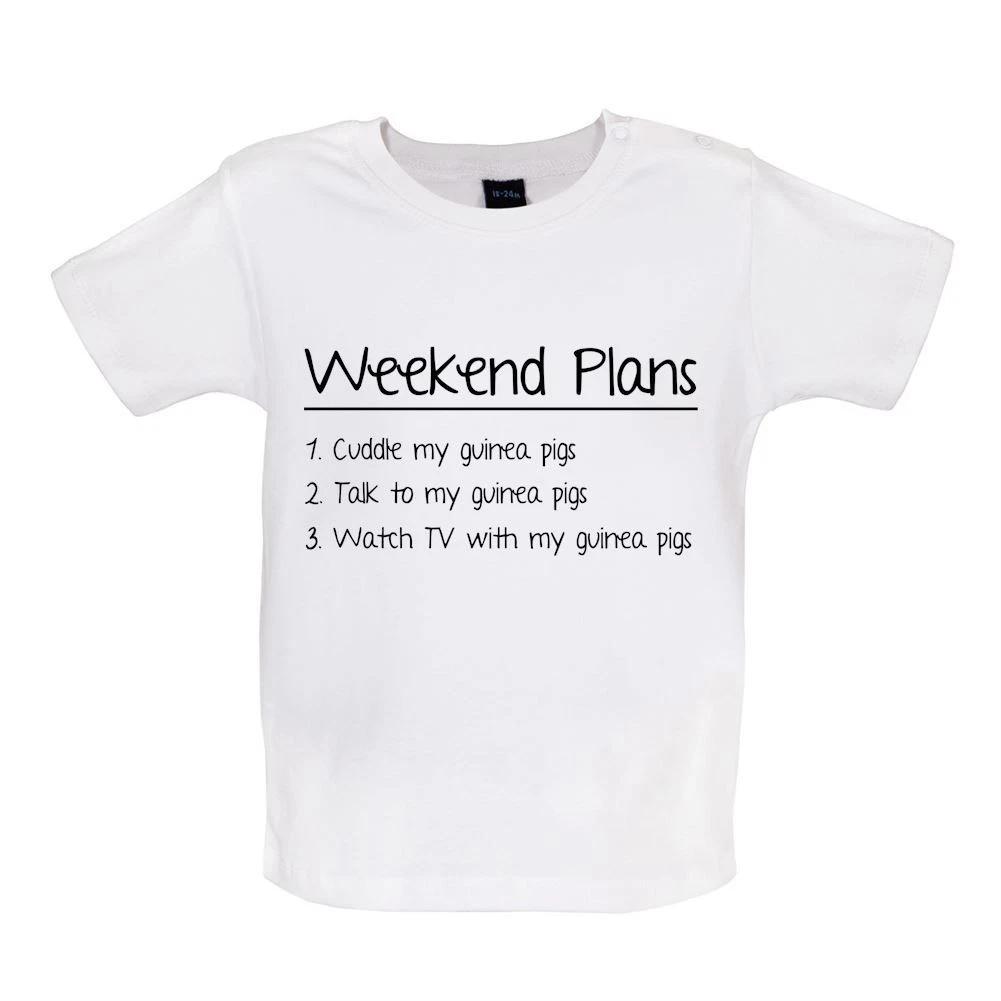 

Weekend Plains Guinea Pigs - Kids Baby Kids Boys Girls Unisex T-Shirt / Bodysuit - Pig Boars Animals 150