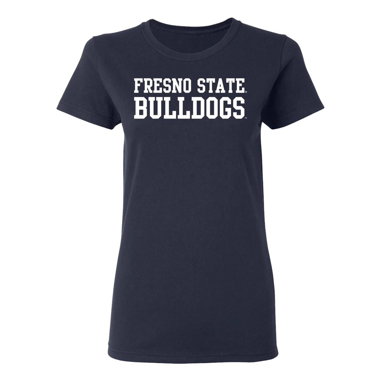 Fresno State Bulldogs Basic Block Women s T-Shirt - Navy S