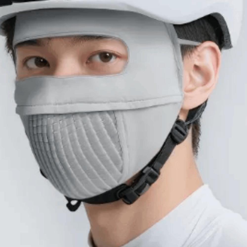 

Durable UV Face Mask Portable Ice Silk Face Cover Versatile Usage Sunscreen Mask Outdoors светло-серый