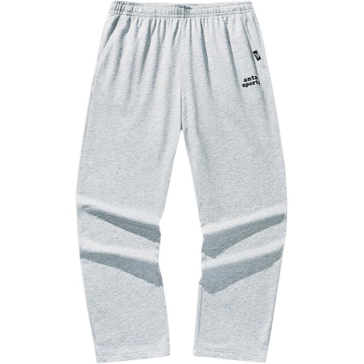 

Anta Breathable Quick-Dry Comfortable Simple Versatile Straight-Leg Loose Mid-Waist Knitted Sports Pants Men bottoms 952528311-1 M