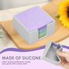 4Pcs Sticky Note Holder Silicone Memo Pad Dispenser Practical Self Stick Note Pad Organizer for Office Desk Home Accessories