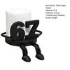 Reading Buddy Toilet Paper Holder 3D Printed Freestanding Toilet Roll Holder Funny Buddy Bathroom Roll Dispenser with Movable Legs for Home Office