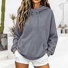 Women's Casual Hooded Long Sleeve Sweatshirt with Pockets and Drawstring