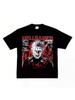 2025 Horror Movie Hellraiser Raise Ghost Eat Man Nail Head American Street Retro Short Sleeve T-Shirt High Quality Luxury Brand