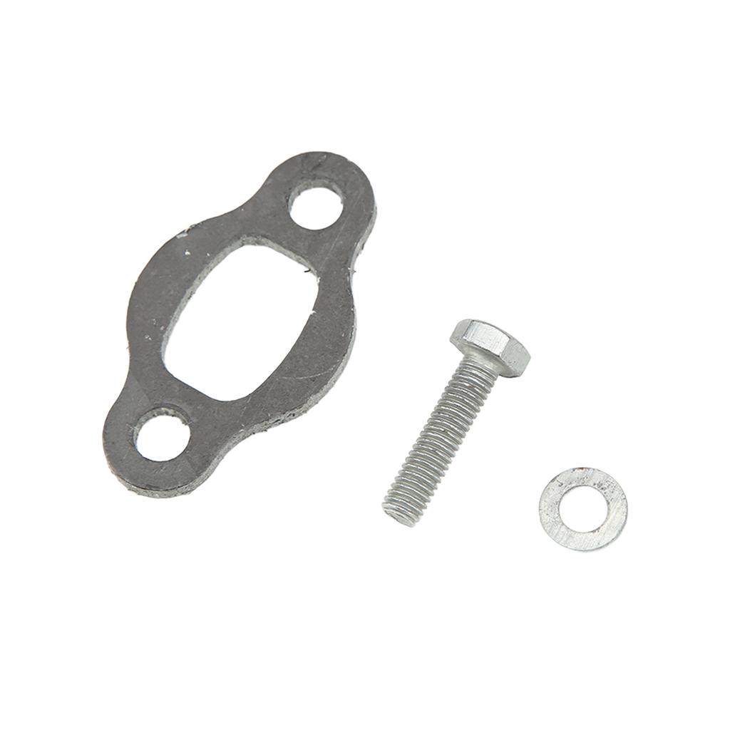 Fat Belly Exhaust Muffler Pipe Black Iron for 49cc 60cc 66cc 80cc 2‑Stroke Engine Motor Motorized Bicycles Bike