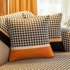 Chenille Sofa Cushion Four Seasons Universal Sofa Cover Simple Cushion Backrest Towel Cover Cloth Houndstooth Non-Slip Sofa Cover