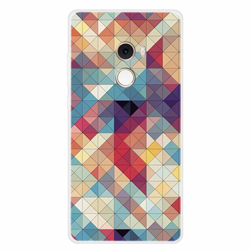 For Xiaomi Mix 2 Case Luxury Soft Silicone Back Cover Case For Xiaomi Mi Mix2 MDE5 Coque TPU Cartoon Bumper Funda Cute Shell