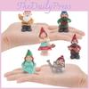 Christmas Dwarves Elves Family Character Models For Garden Decor Kid Room And Holiday Display
