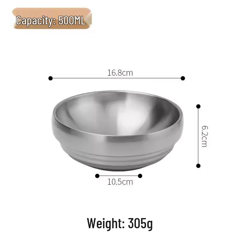 Korean Style Gold Stainless Steel Multi-Purpose Bowl