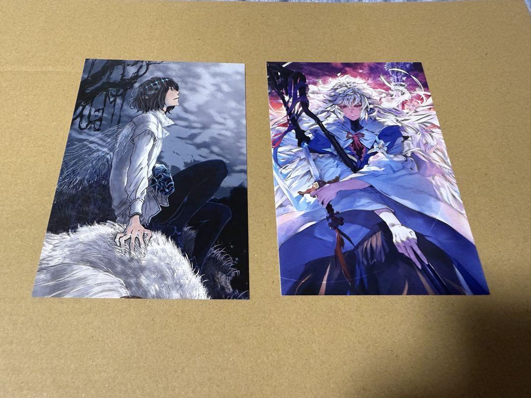 

[USED] Fate Final Ascension Art Book Bonus Postcard Oberon Merlin